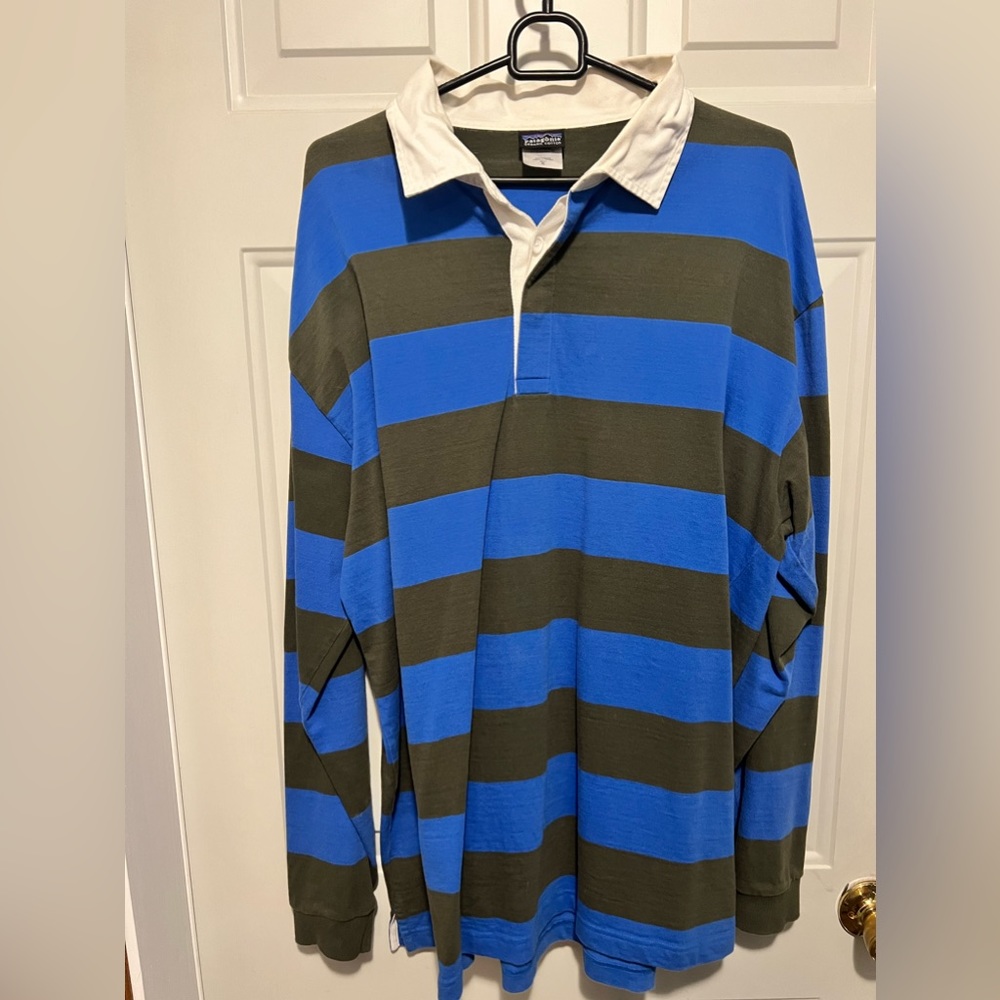 RARE *Organic Cotton Patagonia Rugby Shirt! Men’s XL.